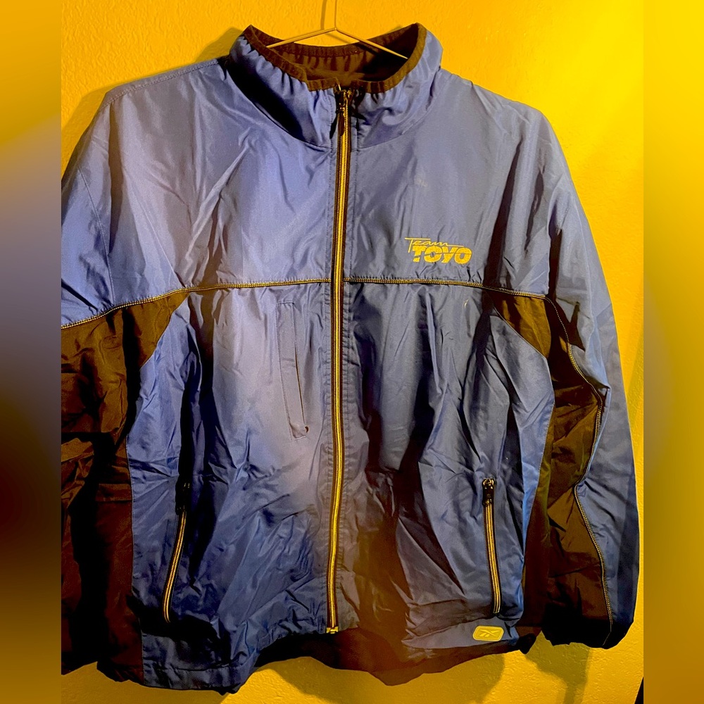 TeamToyo windbreaker Reebok, extra large zipper pocket jacket